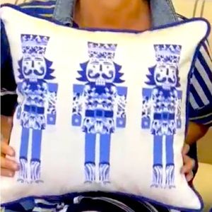 Nutcracker Throw Pillow: Exclusive Boutique Design